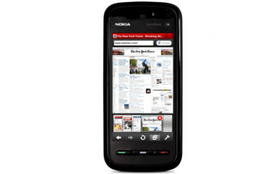 Смартфон с браузером Opera mini. Фото с официального сайта Opera
