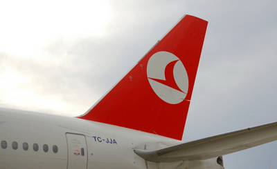 Самолет авиакомпании Turkish Airlines