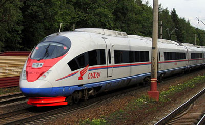 Скоростной поезд Siemens Velaro «Сапсан». Фото с сайта wikipedia.org