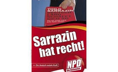 Плакат NPD. Изображение с сайта welt.de