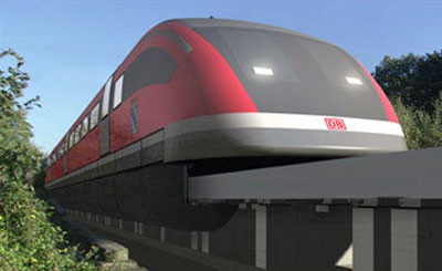 Монорельсовый скоростной поезд Transrapid. Фото с сайта transrapid.de Монорельсовый скоростной поезд Transrapid. Фото с сайта transrapid.de