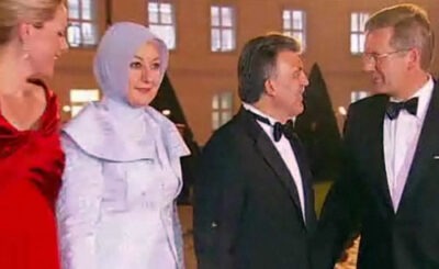 Абдуллах Гюль и Кристиан Вульф. Кадр телеканала n-tv